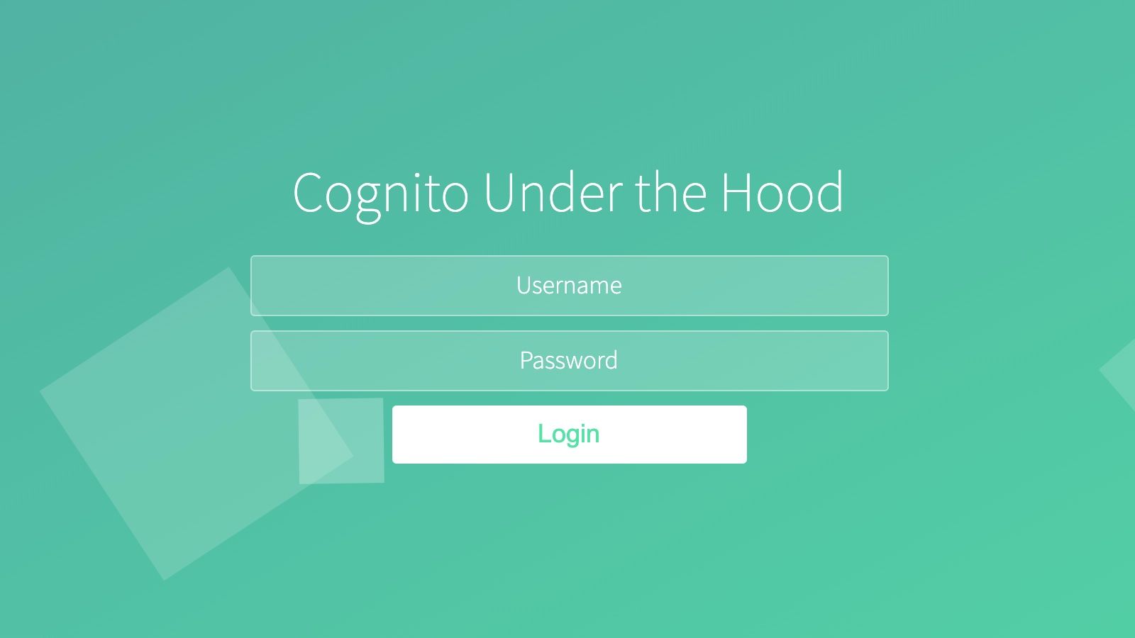 Cognito Under the Hood